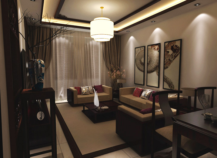 【北京裝修實創裝飾】中式鏤空隔斷勾勒昌平公園6號88平古典中式風 -實創裝飾-實創案例 -搜房博客