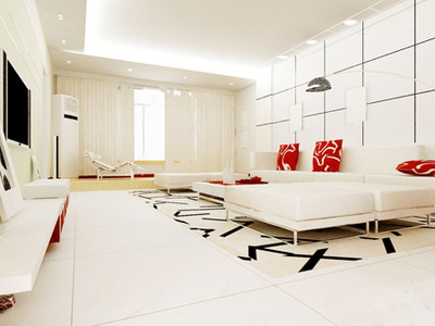 北京城明亮的現(xiàn)代簡約 白色裝修效果圖