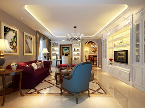 102平米普通戶型混搭風格家裝裝修圖片設計-北京齊裝網裝修效果圖