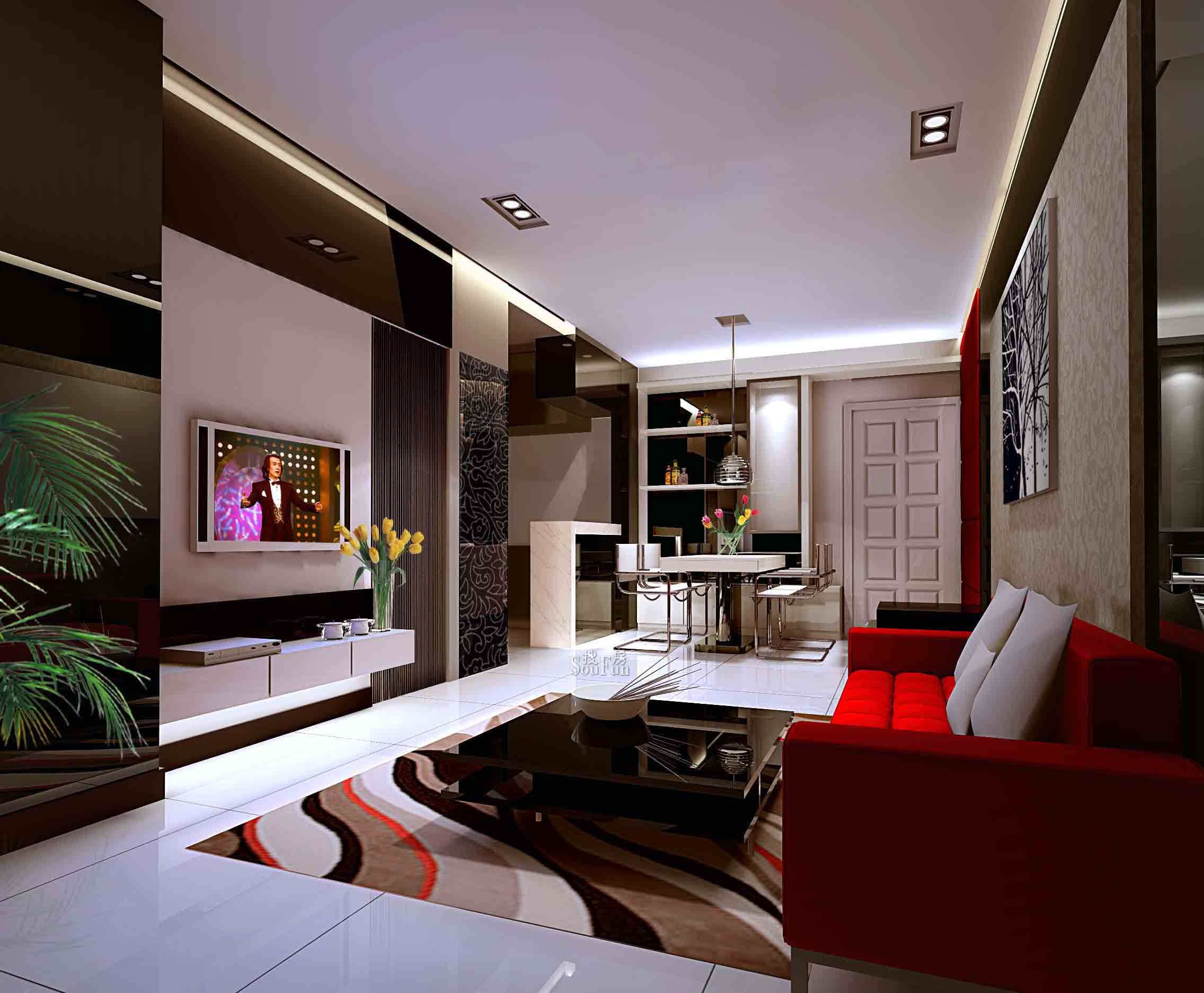 現(xiàn)代簡約三居室140平米15萬裝修案例分享